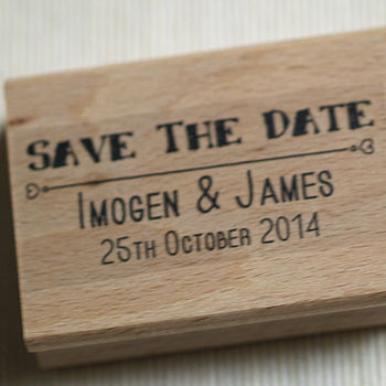 Save The Date Personalised Stamp, 3 of 3