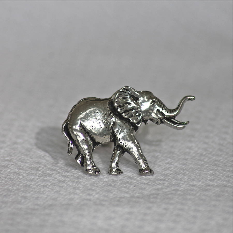 pewter elephant cufflinks by chapel cards | notonthehighstreet.com