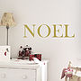 'Noel' Christmas Wall Sticker, thumbnail 1 of 3