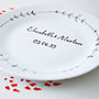 Personalised Hand Illustrated Wedding Plate, thumbnail 1 of 11