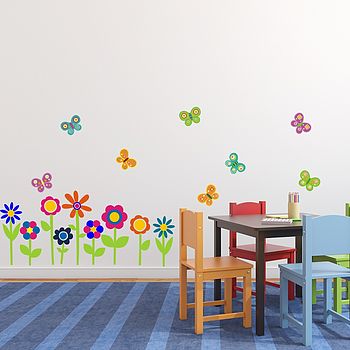 Flowers And Butterflies Wall Stickers, 5 of 5