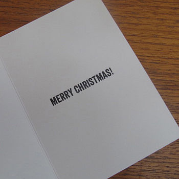 'Mistletoe And Wine' Retro Christmas Card, 3 of 3