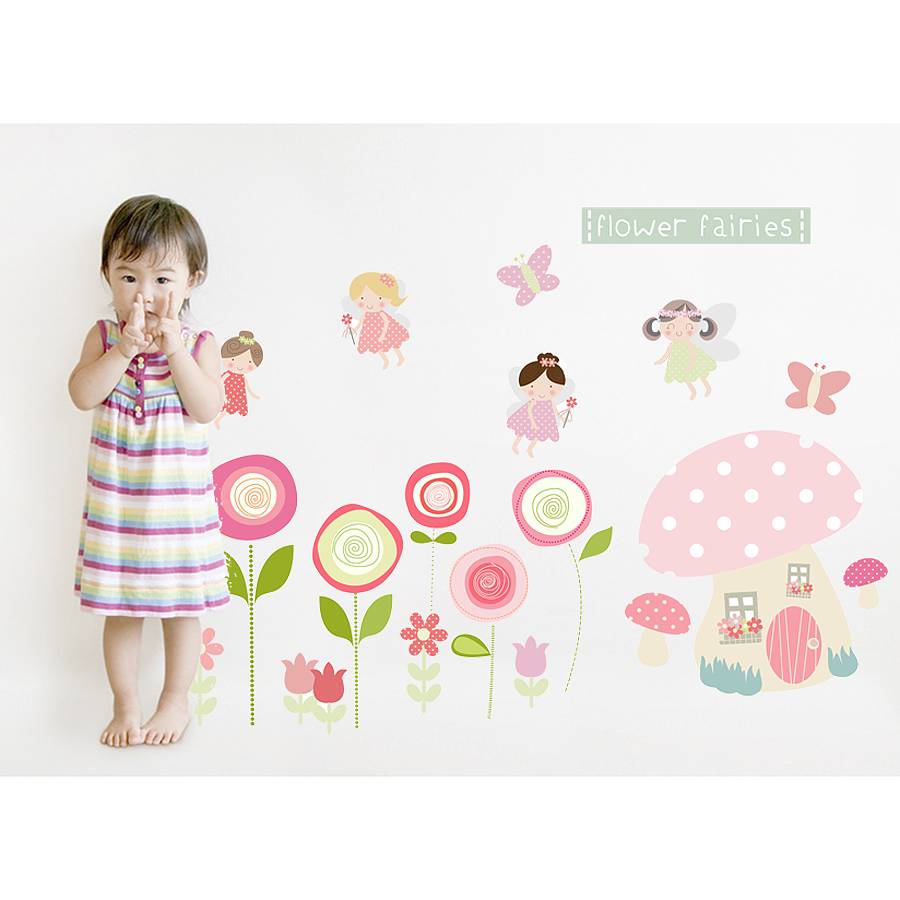 Flower Fairies Fabric Wall Stickers, 1 of 2
