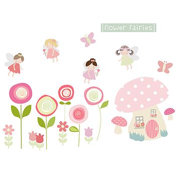 Flower Fairies Fabric Wall Stickers, 2 of 2