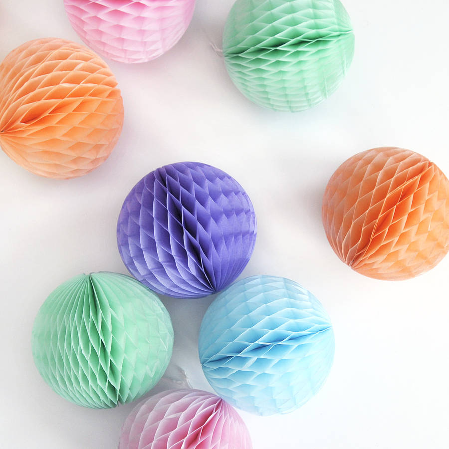  tissue  paper  ball  party  decoration  by peach blossom 