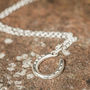 Sterling Silver Lucky Horseshoe Charm Necklace, thumbnail 1 of 2
