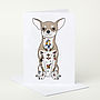 Tattoo Chihuahua Birthday Card, thumbnail 1 of 4