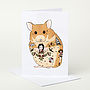 Tattoo Hamster Birthday Card, thumbnail 1 of 4