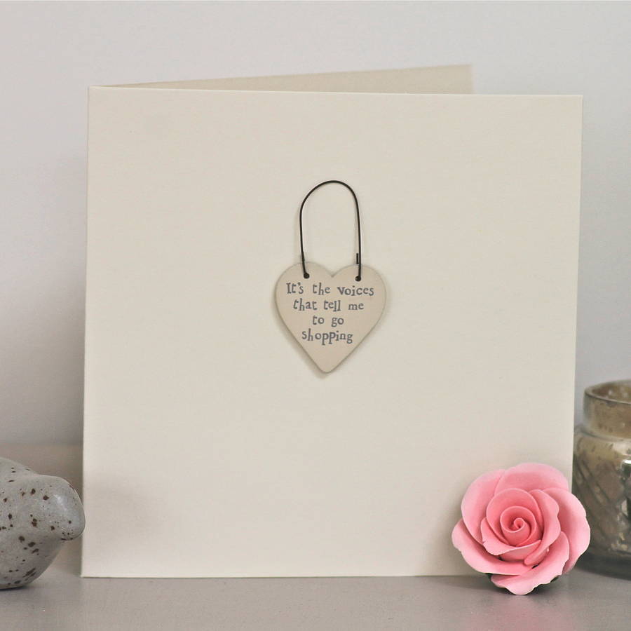 'love shopping' handmade card by chapel cards | notonthehighstreet.com