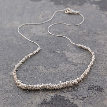 Sterling Silver Loops Necklace, 9 of 12