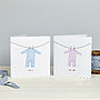Personalised New Baby: Sleepsuit Card, thumbnail 1 of 7