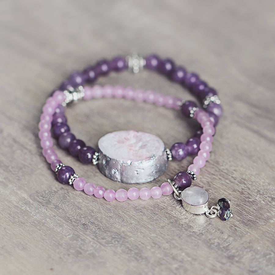 Gemstone Charm Bracelet Set By Artique Boutique