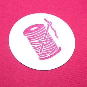Needle And Thread Rubber Stamp, 2 of 3