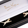 Tiger Cufflinks 18ct Gold On Silver, thumbnail 1 of 3