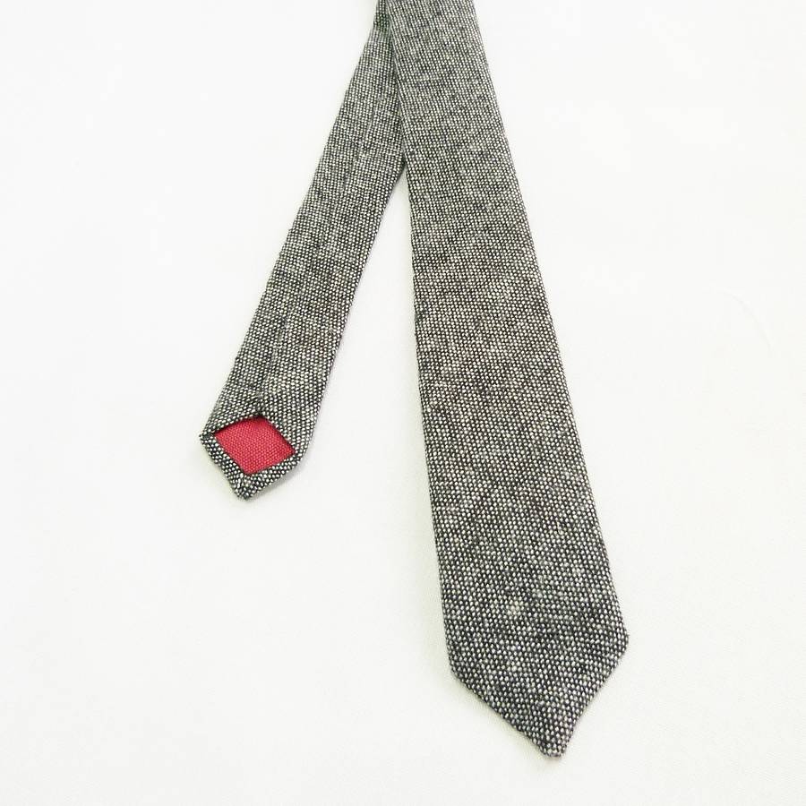 tweed skinny tie by moaning minnie | notonthehighstreet.com