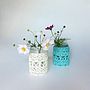 Organic Cotton Lace Vase And Candle Holder, thumbnail 10 of 12