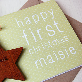 Personalised First Christmas Keepsake Card, 8 of 12