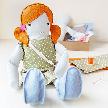 Personalised Make Your Own Doll Sewing Kit, 6 of 12