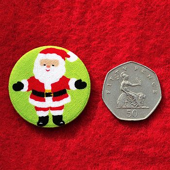 ''Santa'' Christmas Stocking Filler Fridge Magnet, 2 of 3