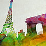 Paris France City Skyline, thumbnail 8 of 8