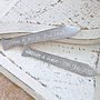 Personalised Silver Tie Collar Stiffeners, thumbnail 2 of 4