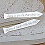 Personalised Silver Tie Collar Stiffeners, thumbnail 1 of 4