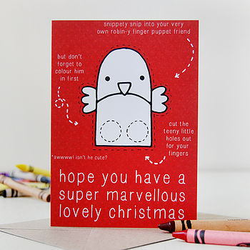 Polar Bear Finger Puppet Christmas Card, 9 of 10