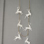 White Jumping Deer Garland, thumbnail 2 of 2