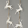 White Jumping Deer Garland, thumbnail 1 of 2