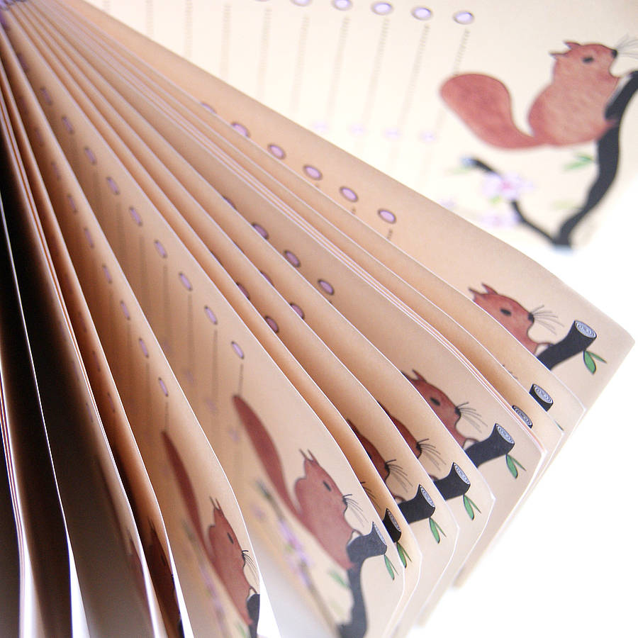 Magnetic Shopping List Pad With Squirrel By Superfumi Magnetic Shopping List Pad With Squirrel By Superfumi