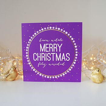 'Buon Natale' Christmas Card By Dimitria Jordan | Notonthehighstreet.com