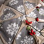 Christmas Linen Bunting, thumbnail 1 of 3