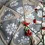 Christmas Linen Bunting, thumbnail 3 of 3