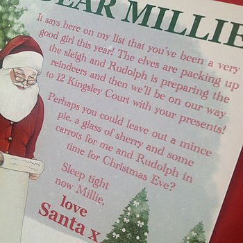 Personalised Children's Letter From Santa, 2 of 3