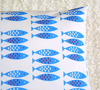 Newlyn Fish Cushion Cover, 4 of 4
