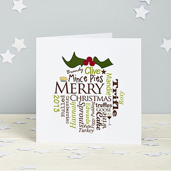 Personalised Christmas Pudding Card Pack, 2 of 4