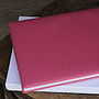 Personalised A4 Pink Leather Diary | Art | Notebook, thumbnail 2 of 5