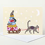 Cat And Kittens Christmas Card, thumbnail 1 of 4