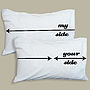My Side Your Side Personalised Pillowcases, thumbnail 5 of 6