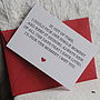 Five Mini Love Quote Cards, thumbnail 3 of 4