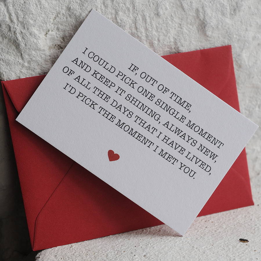 five mini love quote cards by oh so cherished | notonthehighstreet.com