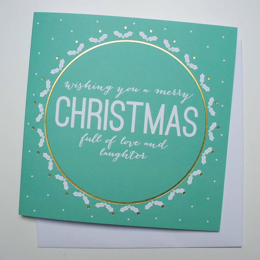 'Love And Laughter' Christmas Card By Dimitria Jordan