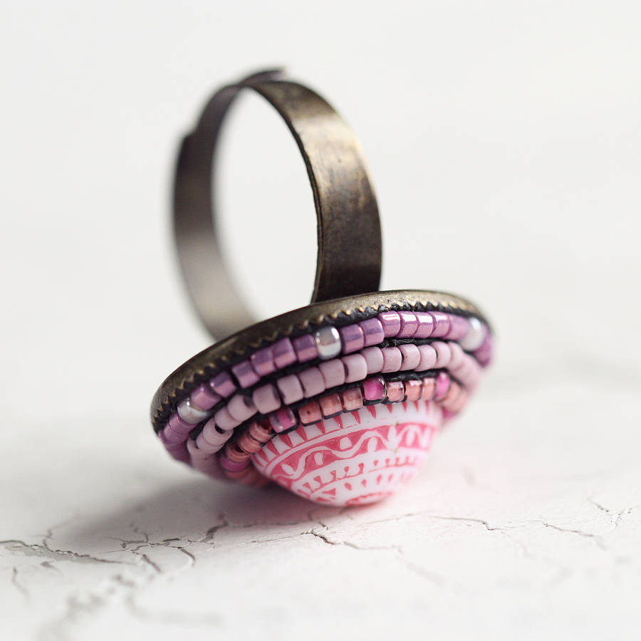 Vintage Style Statement Ring By Artique Boutique