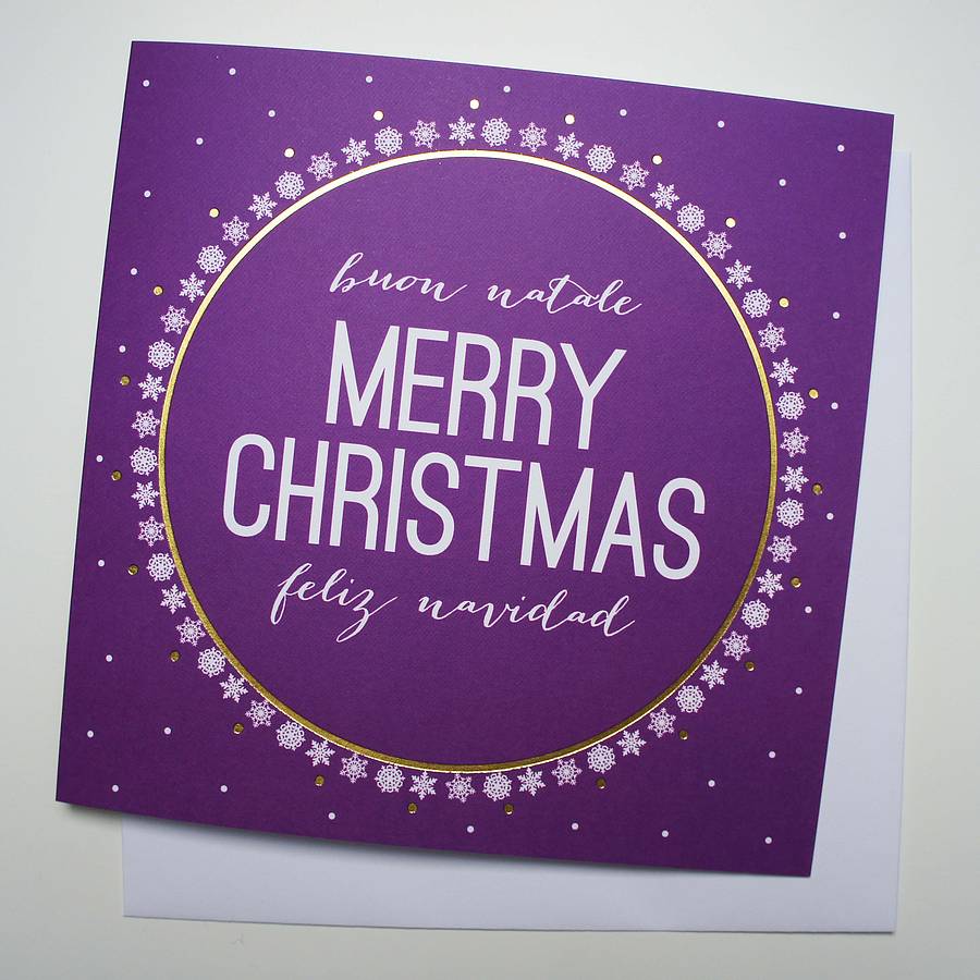 'Buon Natale' Christmas Card By Dimitria Jordan | Notonthehighstreet.com