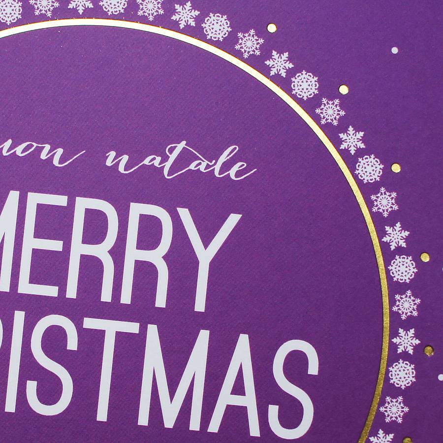 'Buon Natale' Christmas Card By Dimitria Jordan | notonthehighstreet.com