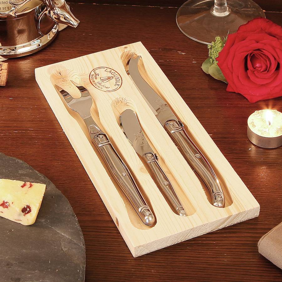 laguiole cheese serving set by dibor