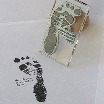 Baby / Toddler Life Size Footprint Stamp, 2 of 2