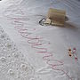 Personalised Embroidered Script Duvet Cover, thumbnail 1 of 11