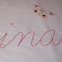 Personalised Embroidered Script Duvet Cover, thumbnail 3 of 11