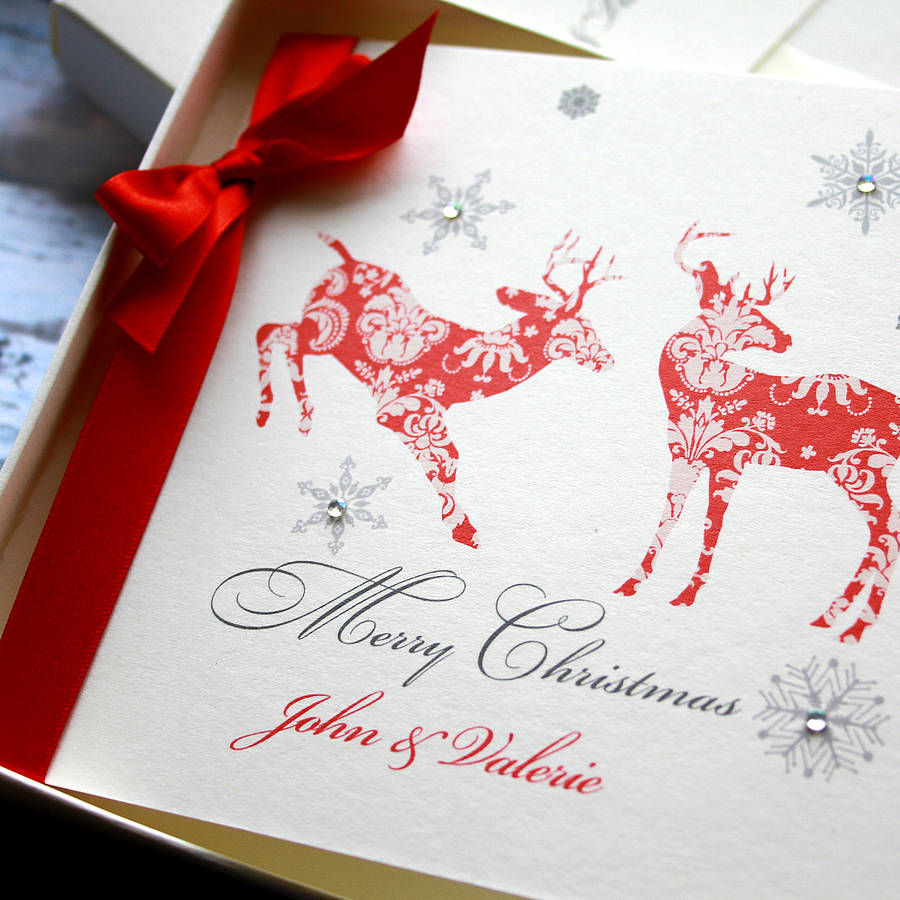 personalised christmas card by natalie ryan design | notonthehighstreet.com